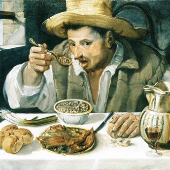 Annibale Carracci (1560-1609) Der Bohnenesser