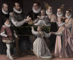 Pietro Facchetti - Ritratto della famiglia di Alfonso I Gonzaga Conte di Novellara